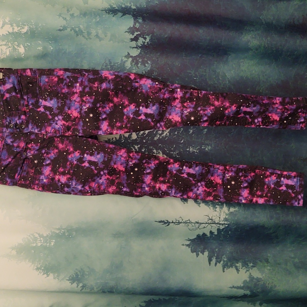 BLACKHEART Galaxy Print Super Skinny Jeans size 3